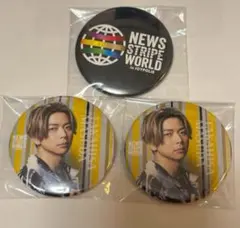 NEWS　ジョイポリス　缶バッジ　増田貴久　10個＋ロゴ6個 増田貴久 缶バッジセット - メルカリ