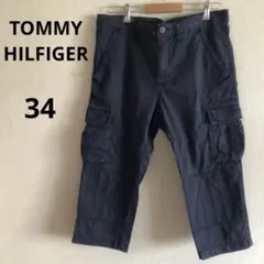 トミーフィルフィガー メンカーゴパンツ ネイビー　34 L〜3L クロップドのサムネイル