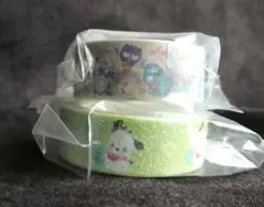 サンリオ　マステリエーション　ポチャッコ☆集合　マスキングテープ　２個セット