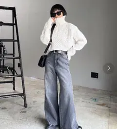 ページボーイ ハーフジップケーブルショート