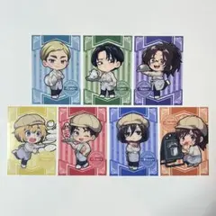 進撃の巨人 7種 コンプ プリンスホテル クリアカード リヴァイ エルヴィン