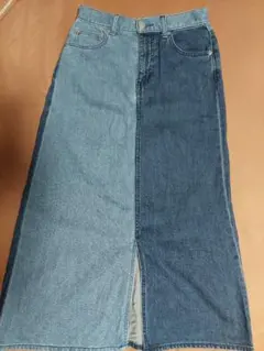 AZUL by moussy デニムスリットロングスカート M