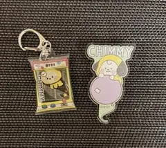 BT21 CHIMMY キーホルダー & バッジ セット