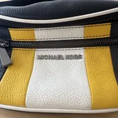 MICHAEL KORS ボディバッグ ブラック/ホワイト/イエロー