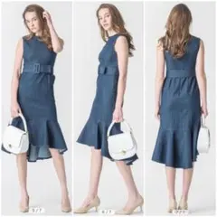 高梨凛さん着用⭐️春コーデ♪ セルフォード ベルト付きフィッシュテールワンピース