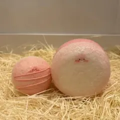 手作りスクイーズ　いちごみるくパン×いちごクリームサンド　低反発