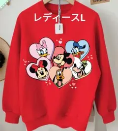 Disney ディズニー トレーナー ミッキー ミニー ドナルド グーフィー L