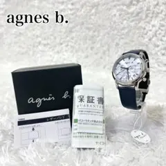 【稼働・美品】 アニエスベー　サム ソーラー クロノグラフ　ラウンド 腕時計のサムネイル