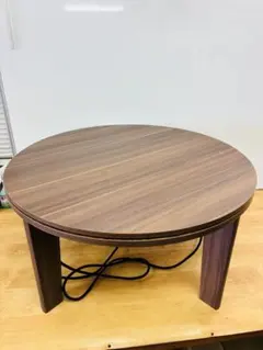 丸い コタツ テーブル インテリア 座卓 暖房 ちゃぶ台 70cm 軽量のサムネイル