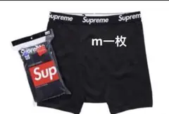 Supreme ブラック ボクサーパンツ 黒Mサイズ 1枚 - メルカリ