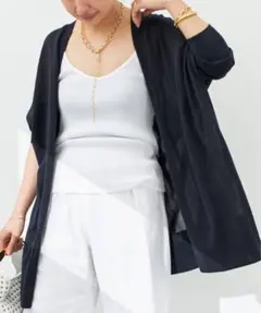 DeuxiemeClasse shake code ショートカーディガン 紺のサムネイル