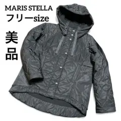 美品✨キルティングコートジャケット　フリース　ブラック　フリーサイズ