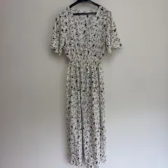 GRL花柄 ロングワンピース 半袖 Mサイズ