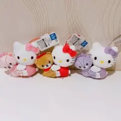 ハローキティ　カラフルペアマスコット　ぬいぐるみ　タイニーチャム　全3種