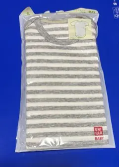 UNIQLO ベビー　ボディスーツ（半袖）ストライプ 80