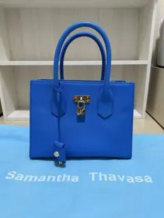 Samantha Thavasa 青 トートバッグ