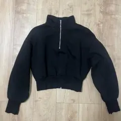 GU ヘビーウェイトスウェットショート ハーフジッププルオーバー［長袖］