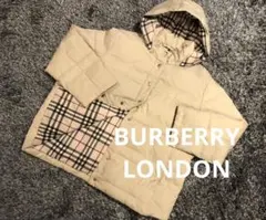 【大きめ美品】BURBERRY バーバリー ダウンジャケット リバーシブル