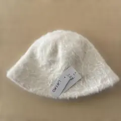 冬　帽子　シャギーファーバケットハット