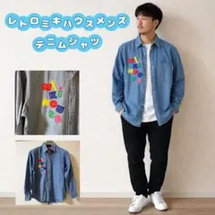 【廃盤レア品】MIKI HOUSE men's デニムシャツM