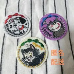 ディズニー 刺繍ステッカー3種セット 101匹わんちゃん ルシファー フィガロ
