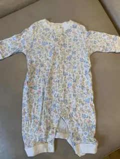 ユニクロ 花柄ロンパース 長袖 60cm