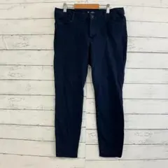 GAP ギャップ スリムパンツ クロップドパンツ 紺 ネイビー W71