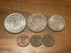 ポルトガル　50エスクード　銀貨　2枚　1968 年 1969年 ポルトガル 50エスクード 銀貨 2枚 1968 年 1969年