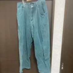 XLARGE デニムパンツ 青緑 34