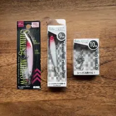 DAISO セリアシンキングミノー 2個セット　ジグヘッドのサムネイル