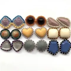 No.53【ビーズ刺繍カボション】 ハンドメイド - メルカリ