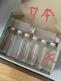 2/19まで★ガラス瓶 7本セット(キャップ付) ハーバリウム用