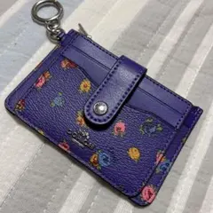 コーチ　花柄　定期入れ