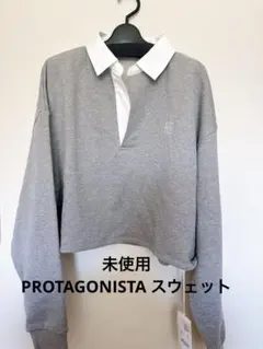 こらん⭐︎PROTAGONISTA/プロタゴニスタ　ロゴスウェット PROTAGONISTA プロタゴニスタ ロゴ スウェットプルオーバー PNT-CS-22