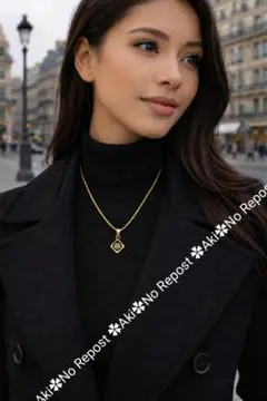 【CHANEL巾着付】CHANELノベルティミニココマーク（社外品ネックレス付）