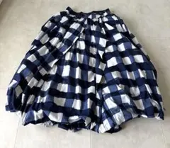 ユニクロ　マルニMARNI バルーンシェイプスカート　チェック柄