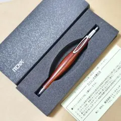 廃番 伊東屋オリジナル 木軸 ボールペン 回転繰り出し式 ブルー ゴールド 廃番 伊東屋オリジナル 木軸 ボールペン 回転繰り出し式 ブルー