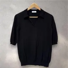 ⁠SHIPS any シップス エニィ コットン ニット スキッパーネック 半袖のサムネイル
