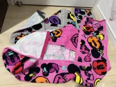 ミッキーマウス ミニーマウスフード付きタオル 2点セット