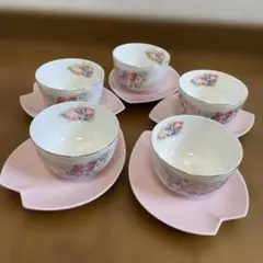 MIEKO UESAKO 花柄 湯飲み 5個セット