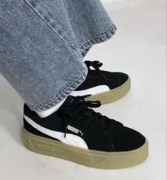 【PUMA】スマッシュプラットフォームV3 SD／黒　スニーカー／24.5cm