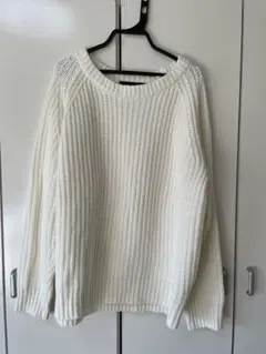 Heather ヘザー かぎあみニット　ニット　オーバーサイズニット