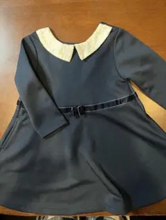 ネイビー フォーマル　ワンピース 90