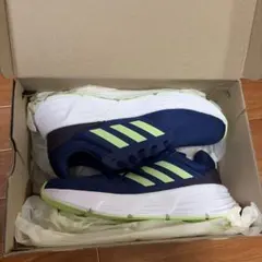 adidas ランニングシューズ ネイビー/ライムグリーン