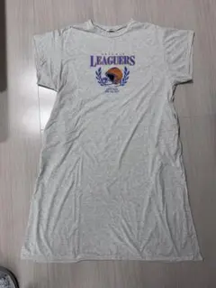 aguaist グレー 半袖ワンピース