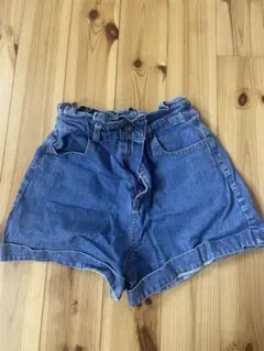 デニムハイウエストショートパンツ Mサイズ