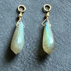 agete 限定チャーム　k10 ラブラドライト