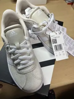 adidas VL COURT 3.0 K ホワイト/ベージュ 3 UK