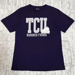 チャンピオン US アメリカ古着 カレッジ チーム プリント 半袖Tシャツ L