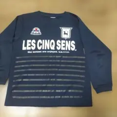 LES CINQ SENS ネイビー長袖シャツ